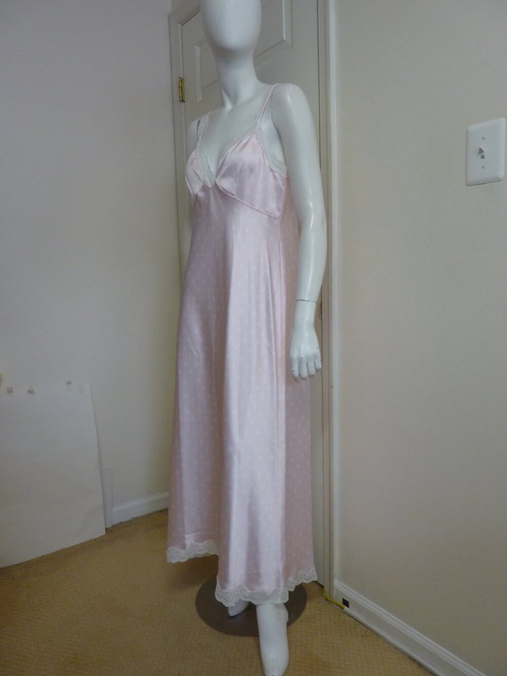 LoveShackFancy Manuela Satin Polka Dot Maxi Dress - Picture 13 of 15